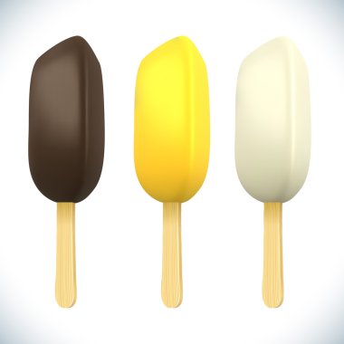 Çikolatalı topping dondurma çubuğu sopa