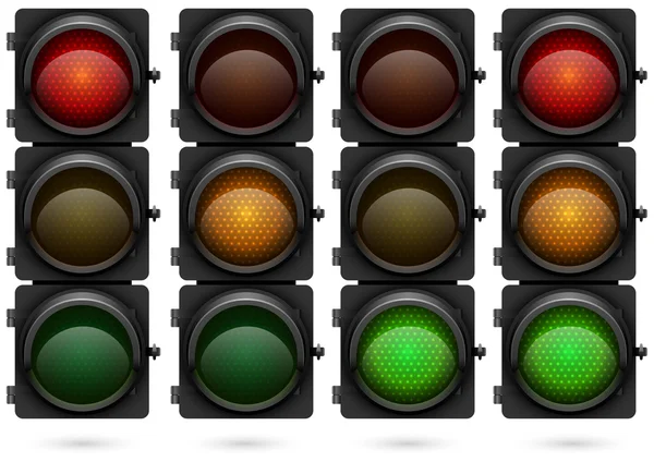 trafik ışıkları vektör şablonu.