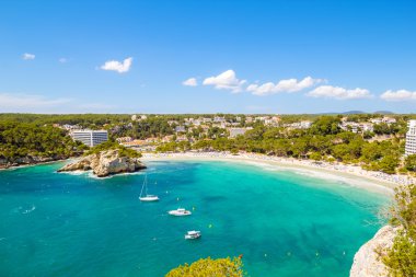 Cala Galdana - one of the most popular beaches at Menorca clipart