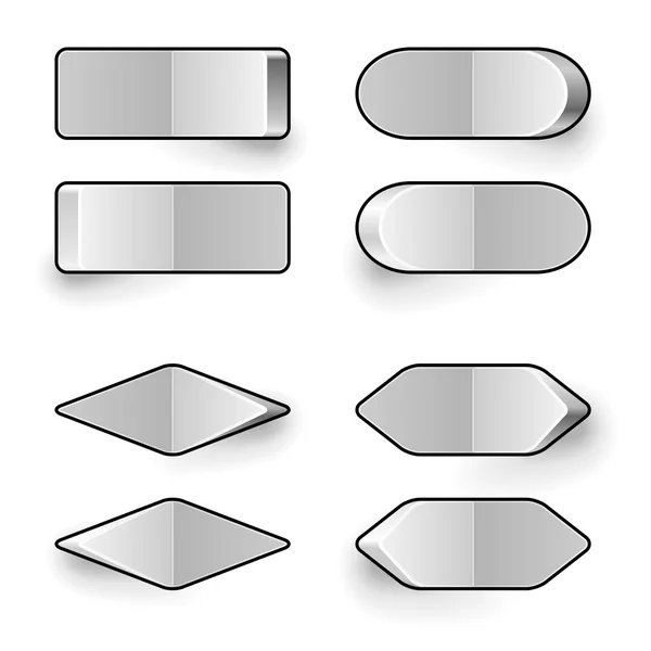 Modèle vectoriel blanc blanc blanc de commutateur à bascule . — Image vectorielle