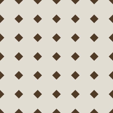 sorunsuz şık bej renkli elmas vektör desen.
