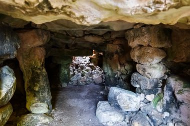Torralba d'en salort talayot iç, antik yerleşim kalıntıları