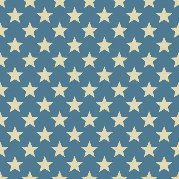 Vintage white and blue star vector pattern. — Stock Vector