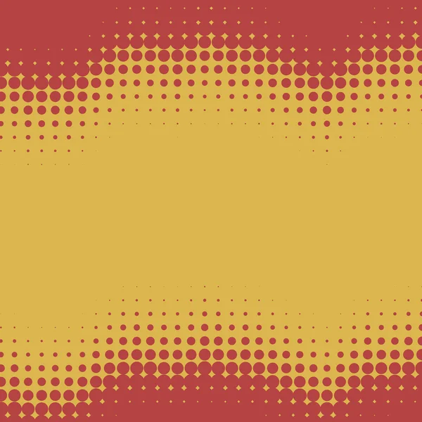 Kırmızı ve sarı dalgalı noktalı resim arka plan — Stok Vektör