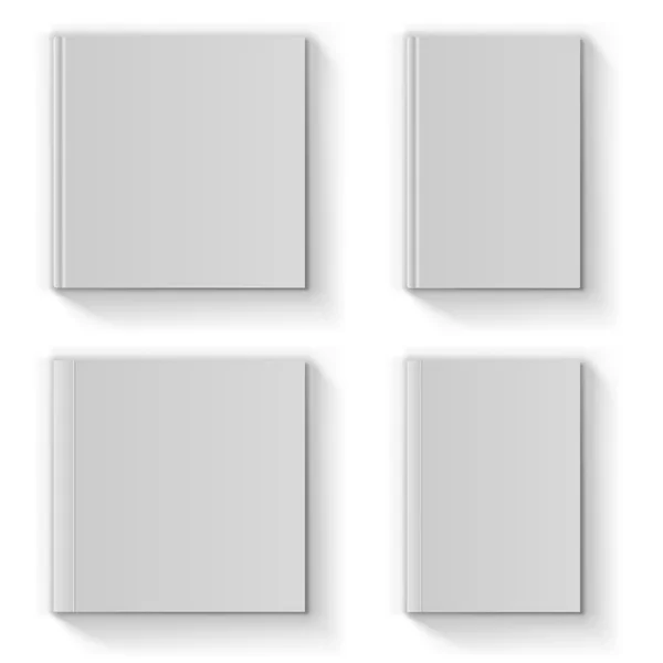 Templat vektor sampul buku kosong Stok Vektor Bebas Royalti