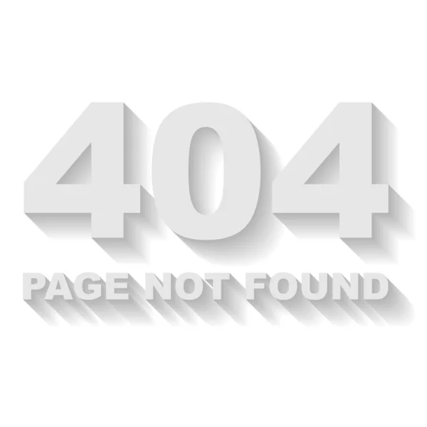 Page not found error vector template with white background. — Stock Vector