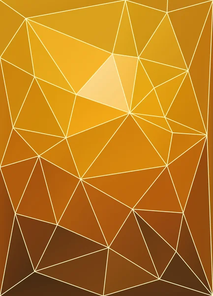 Fondo vectorial abstracto de mosaico triangular de color ocaso . — Vector de stock