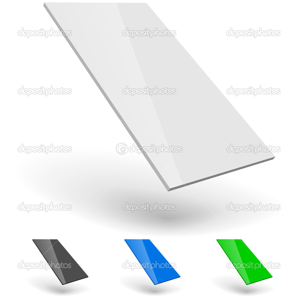 Smartphone UI blank template isolated on white background.