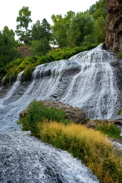 Cascata Jermuk Sul Fiume Arpa Armenia Cascata Roccia — Foto Stock