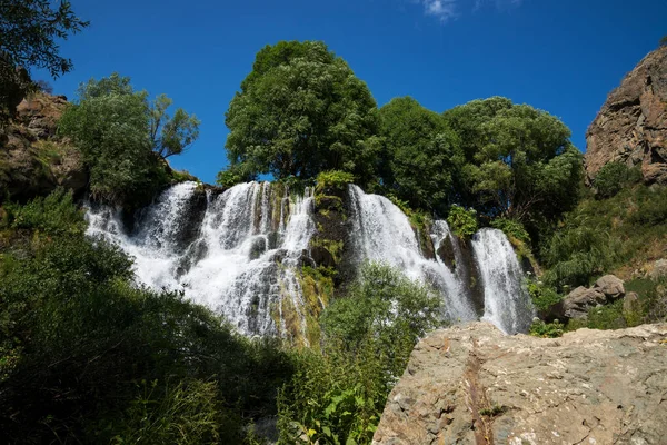Shakinsky Waterfall Which Meters High Located Syunik Region Armenia City — Stock Photo, Image