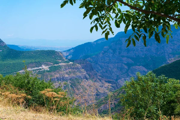 Montagnes Panoramiques Été Près Tatev Arménie — Photo