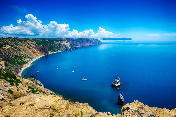 El cabo ardiente, el Mar Negro cerca de Sebastopol, la Crimea — Foto de Stock