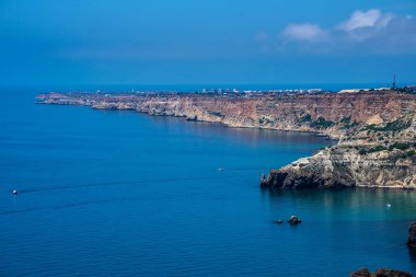 Fiolent Cape, Sivastopol yakınlarındaki Karadeniz, Kırım