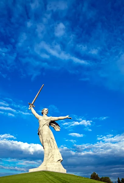 Volgograd Russia Czerwca 2021 Ojczyzna Wzywa Pomnik Czerwca 2021 Roku — Zdjęcie stockowe