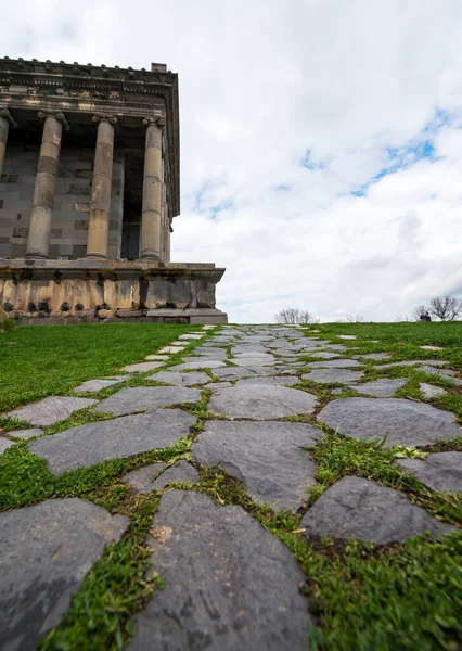 Paving Stone Coating Perspective Old Stone Road — Stock Photo, Image