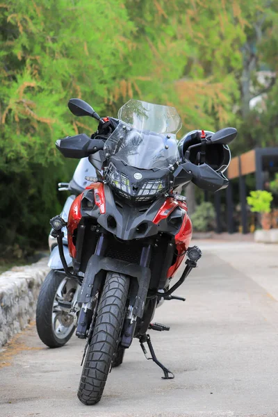 Budva Czarnogóra Lipca 2021 Motocykl Benelli Trk 502 — Zdjęcie stockowe