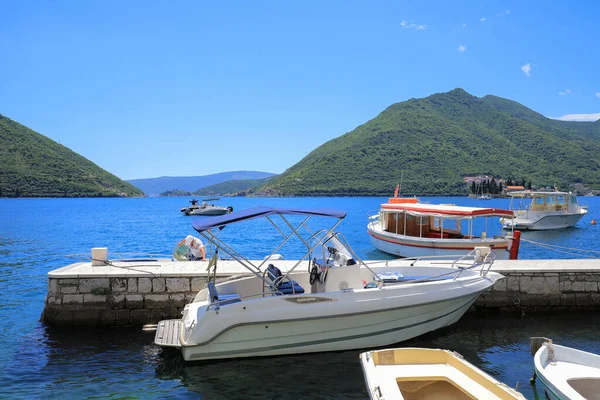 Barco Motor Mar Montenegro — Fotografia de Stock