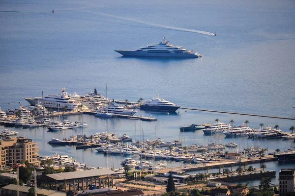 Tivat Kentinde Hava Manzaralı Porto Karadağ — Stok fotoğraf