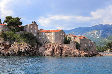 Sveti Stefan adası ve Karadağ 'da tatil beldesi