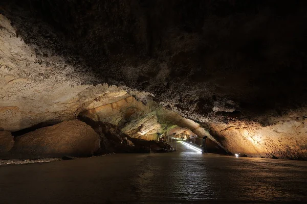 Stalactites Lipa Cave Montenegro — Stock Photo, Image