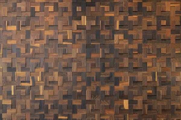 Wicker Wood Decor Background Wall — Stock Photo, Image