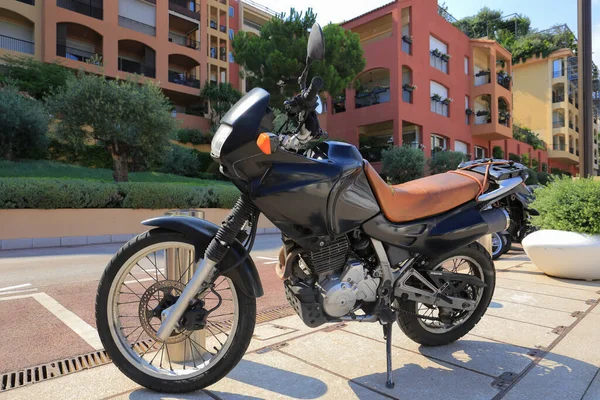 Monaco Juli 2019 Gammal Motorcykel Honda Gatan — Stockfoto