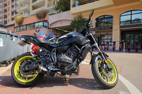 Monako Lipca 2019 Motocykl Yamaha — Zdjęcie stockowe