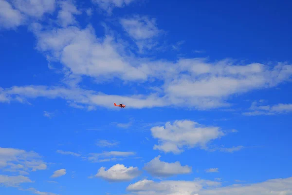 Small Private Propeller Plane Flies Sky — Foto Stock