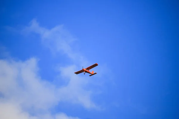 Små Privata Propeller Plan Flyger Skyn — Stockfoto
