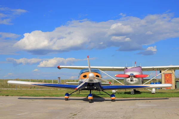 Nalyvaykivka Ukraine August 2020 Propeller Plane Tomark Viper Runway — Stok fotoğraf