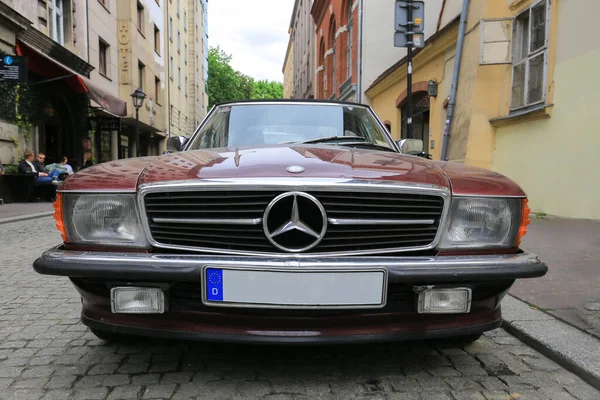 Krakau Polen Mai 2019 Retro Auto Mercedes Benz R107 Coupe — Stockfoto