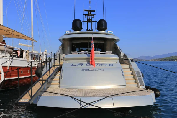 Poros Greece July 2018 Super Yacht Cima Iii Douglas Pershing — Stockfoto