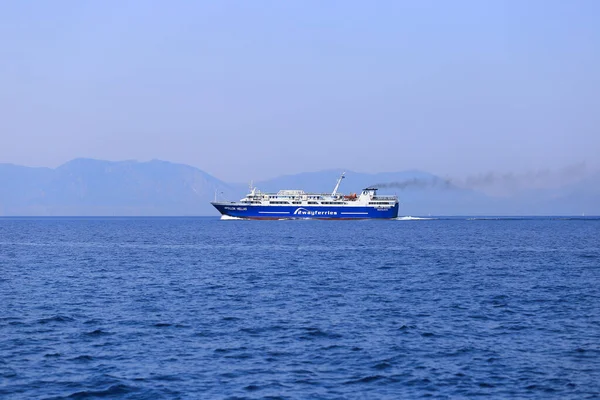Greece July 2018 Way Ferries Пасажирський Корабель Apollon Hellas Стокове Зображення