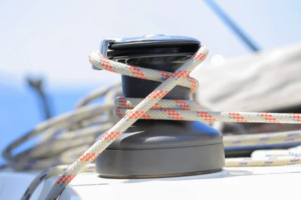 Main Halyard Lier Zeiljacht — Stockfoto