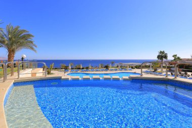 Mısır 'da Sharm El Sheikh' te açık yüzme havuzu