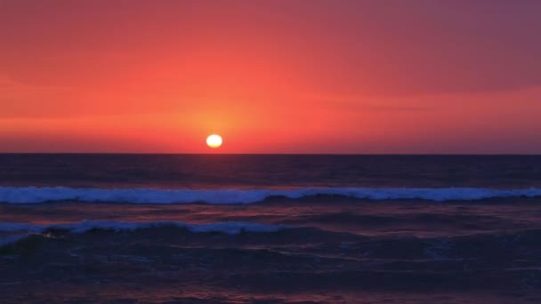 Ocean Beach Sunset Sri Lanka — Stock video