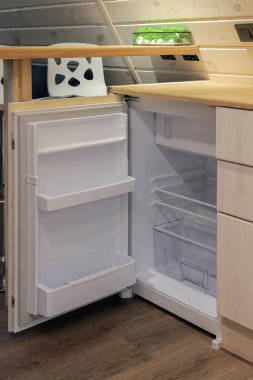 Small refrigerator in the kitchen