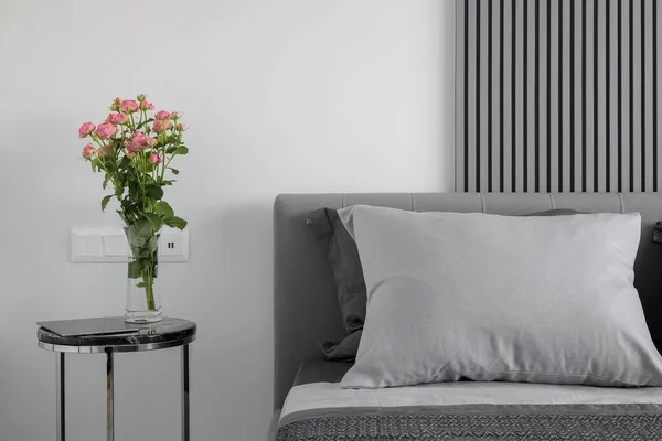 Pillow Bed Modern Interior Design — Zdjęcie stockowe