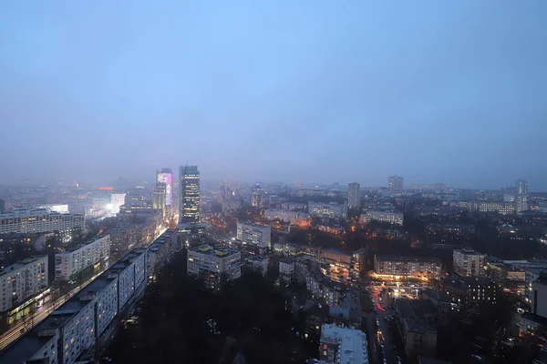 Nachtansicht Der Stadt Kiew Aus Der Höhe — Stockfoto