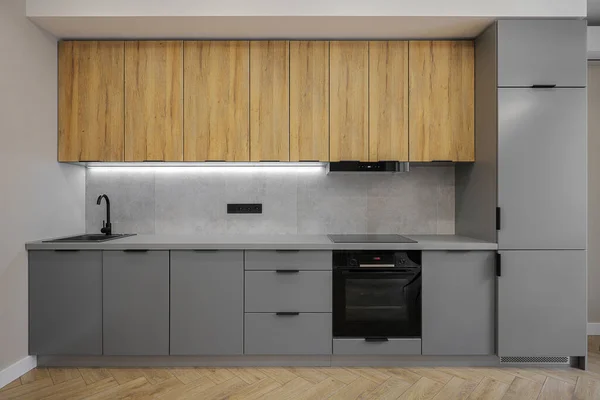 Fachada Mobiliário Cozinha Interior Cozinha — Fotografia de Stock