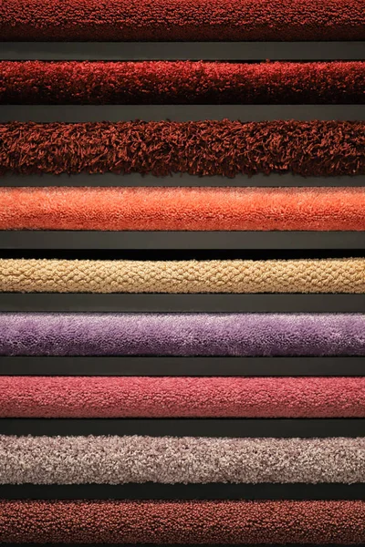 Assortment Textures Different Fabrics Close — Stock Photo, Image