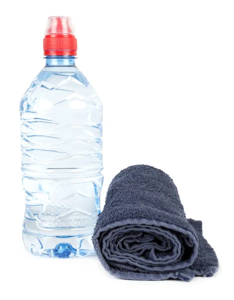 Towel and water — Stock Photo, Image