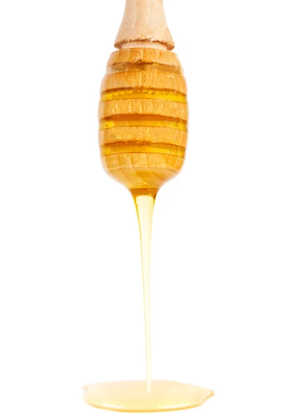흰색 바탕에 꿀 — 스톡 사진