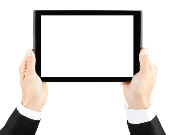 Tablet in hands Royalty Free Stock Images