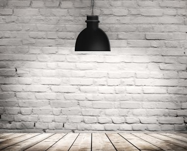 Beyaz grunge tuğla duvar