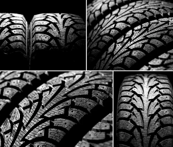 Зимние шины для автомобилей — стоковое фото