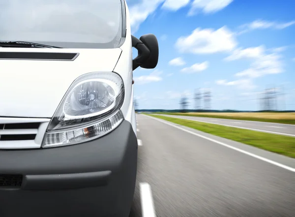 White minivan — Stock Photo, Image