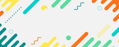 Soyut pop sanatı renkleri sıçrama desenli arka plan. Memphis geometri arka planı