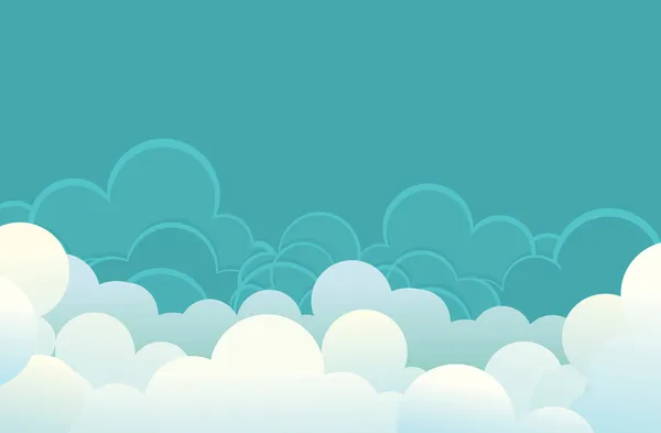 Nubes .Vector imagen para el diseño — Vector de stock