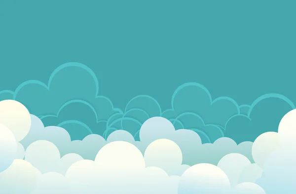 Nubes .Vector imagen para el diseño — Vector de stock